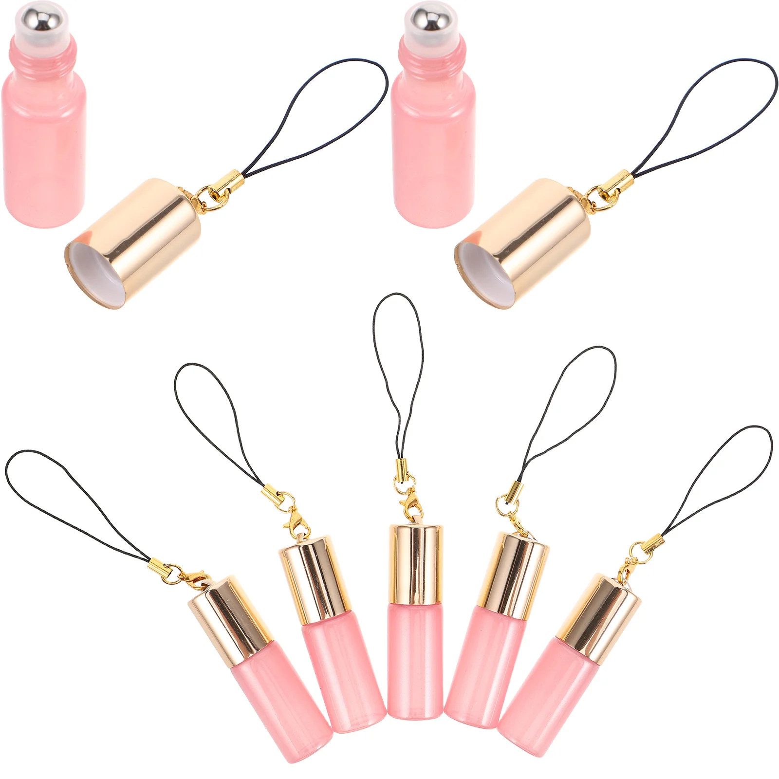 10 szt. Puste szklane butelki roll-on na olejki, styl vintage, pojemniki na perfumy, wielokrotnego użytku, butelki roll-on do aromaterapii, do domu i biura.