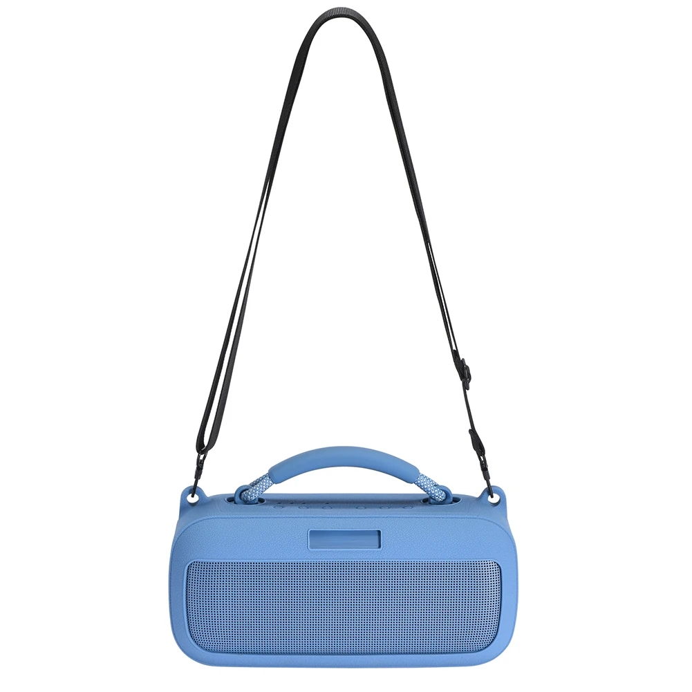 Casing Penutup Silikon Tas Pembawa Perjalanan Tahan Benturan Tas Kantong Speaker Kulit Pelindung untuk Speaker Portabel Bose SoundLink Max