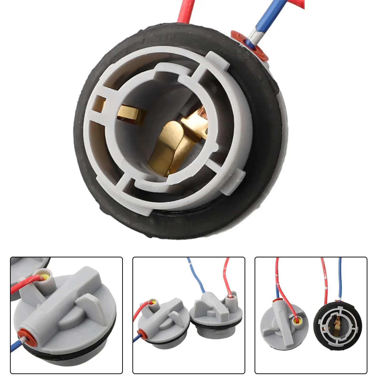High Quality Light Accessories Bulb Holder Connector Wire Color Random BA15S 1156 382 2x Bulb Holder Connector