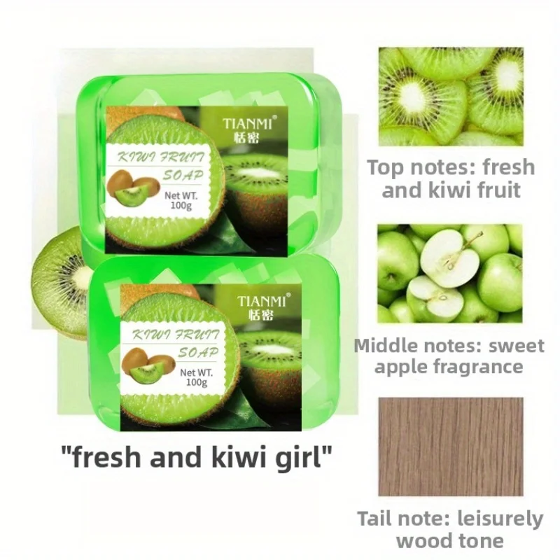 3 قطع صابون جيلي فواكه، فاكهة الكيوي، العنب، صابون جيلي خوخ، بنكهات مختلفة للاختيار من بينها، تنظيف عميق ومكياج #6