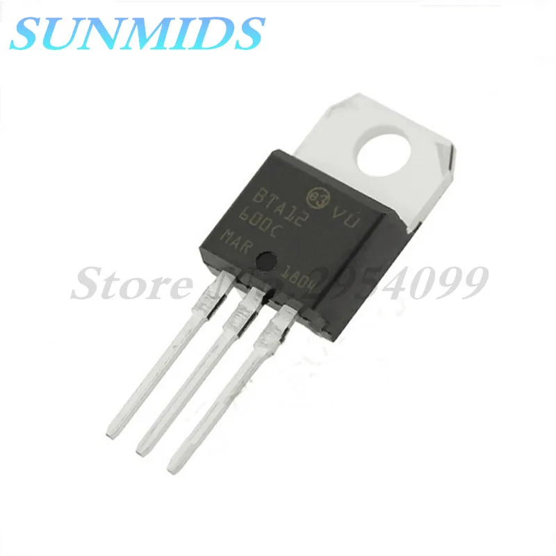 10pcs BTA12-600C  BTA12-600 BTA12 TO-220