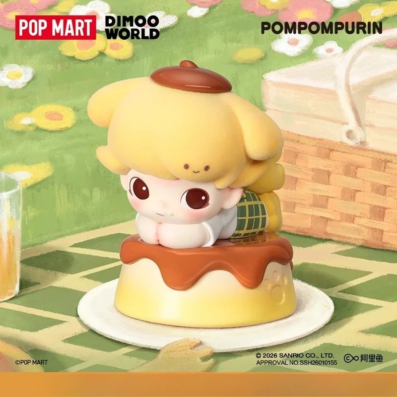 

POP MART DIMOO WORLD CINNAMOROLL and POMPOMPURIN Toy Anime Action Figure Surprise Birthday Present