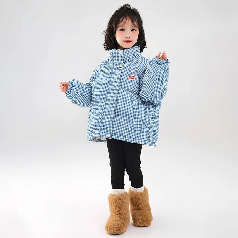 الأطفال رشاقته معطف الفتيات سترة دافئة الشتاء القطن وسادات مبطنة الخريف الاطفال طويلة الأكمام ملابس خارجية في سن المراهقة سستة القمم 5-14Y #4