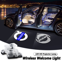 2Pcs LED HD Car Door Welcome Light Projector Lamps For Volvo Rdesign Polestar AWD V50 S60 XC60 S40 XC40 XC90 V60 S80 S90 V90 V70