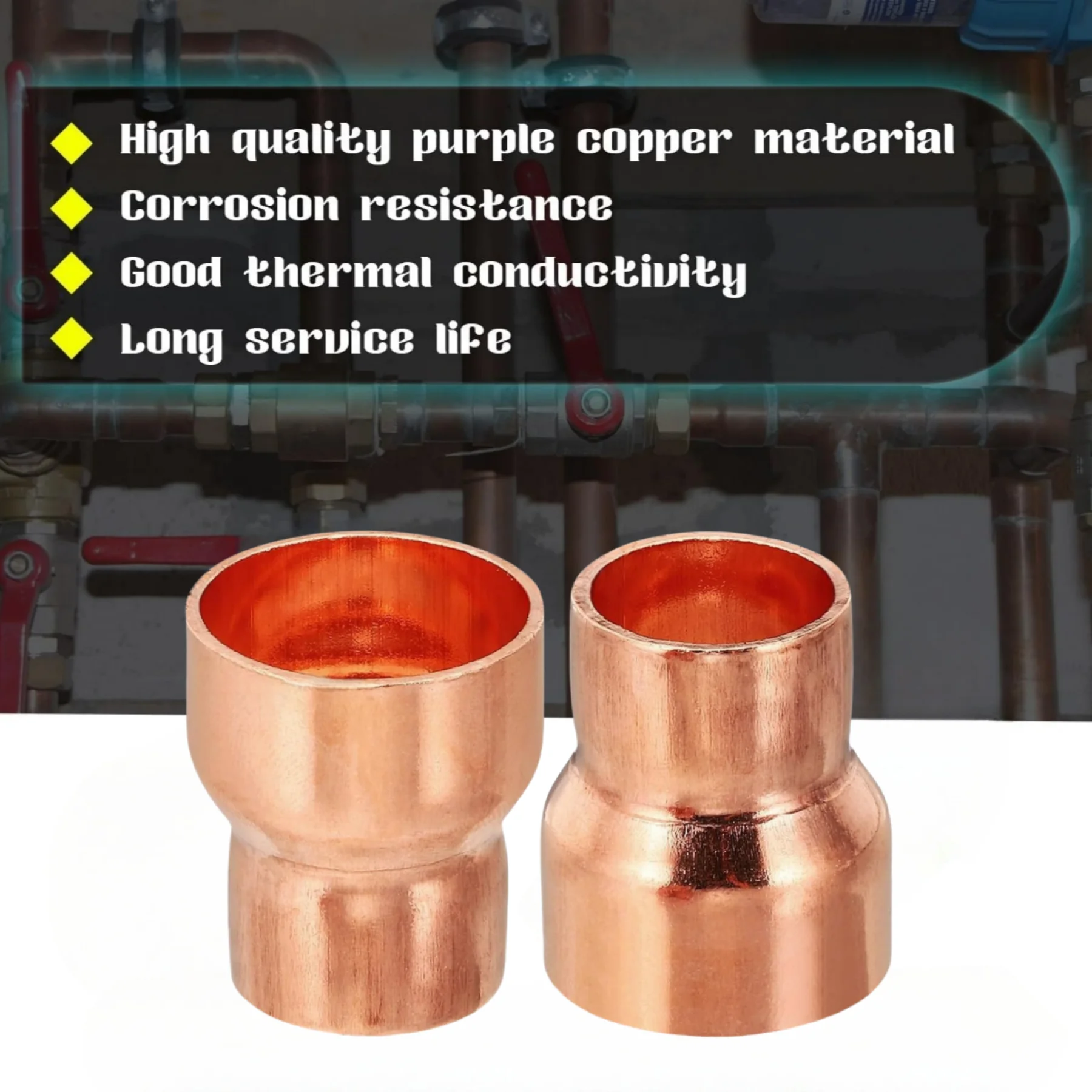 Bronze Coupling Pipe Fitting with Pressure for HVAC Refrigeration System Welding Accessory Two-Way Branch Connector