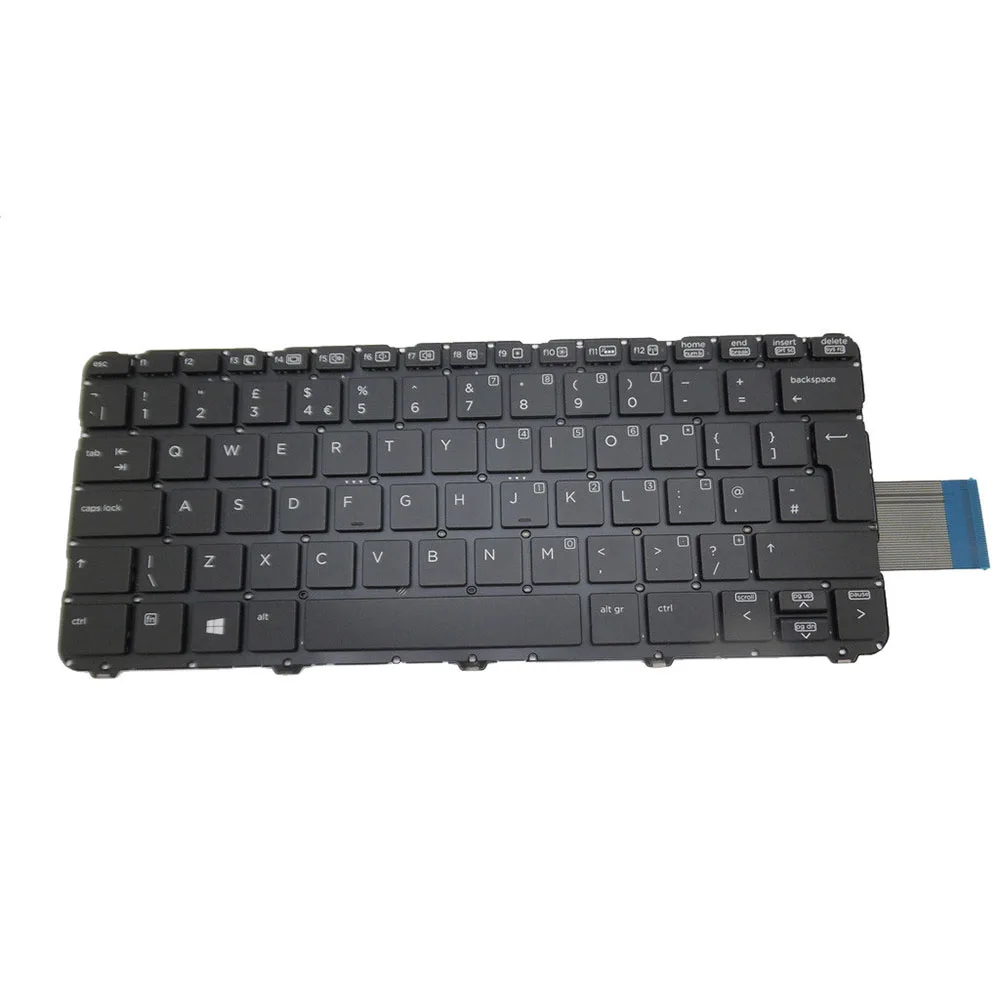 Dock keyboard For HP Elite x2 1012 G1 9Z.NBMBV.30U NSK-CT3BV 6037B0118001 Without Frame United Kingdom UK Black