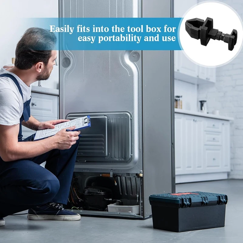 20 عبوة من مشابك الثلاجة السوداء 617772 بديلة بمزلاج لأبواب فتحة تهوية خدمة الثلاجة-ABAM