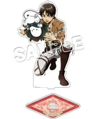 Game Mikasa Ackerman Levi Eren Yeager Acrylic Stand Doll Anime Armin Erwin Figure Model Plate Cosplay Toy for Gift