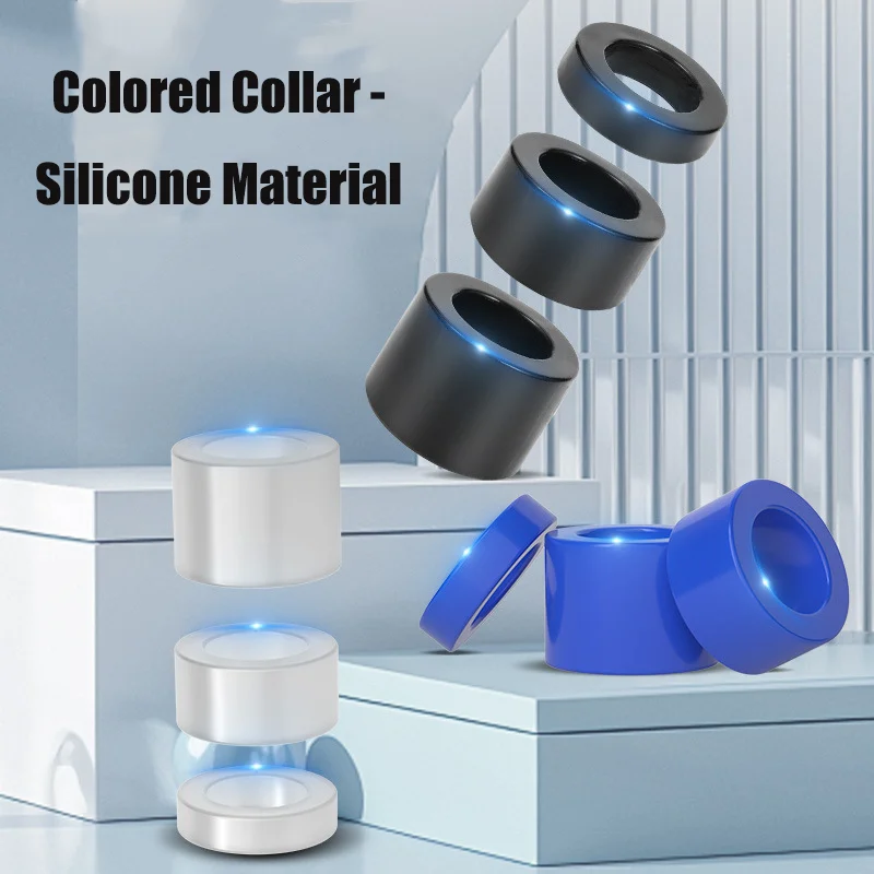 

3 Color Silicone Massage Tool Multi Sized Soft Massage Ring Restrict Train Portable Massager Enlargement Adult Beauty Health