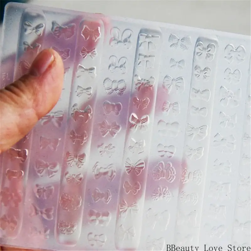 

Creative Nail Art Silicone Mould for Easy Pattern and Creation Soft Materials Fit Various Nail Shapes and Length