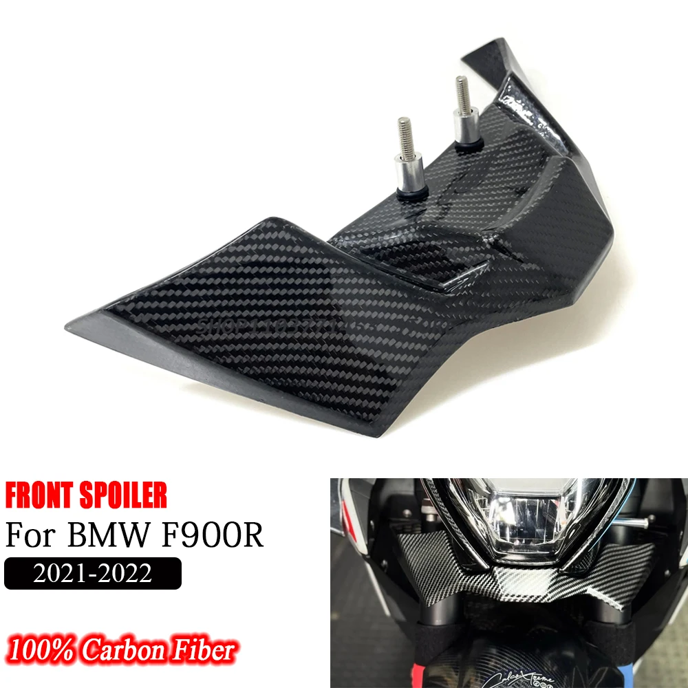 

For BMW F900R 2021 2022 Carbon Fiber Motorcycle Wing Fairing Downforce Naked Front Aerodynamic Spoiler Winglet