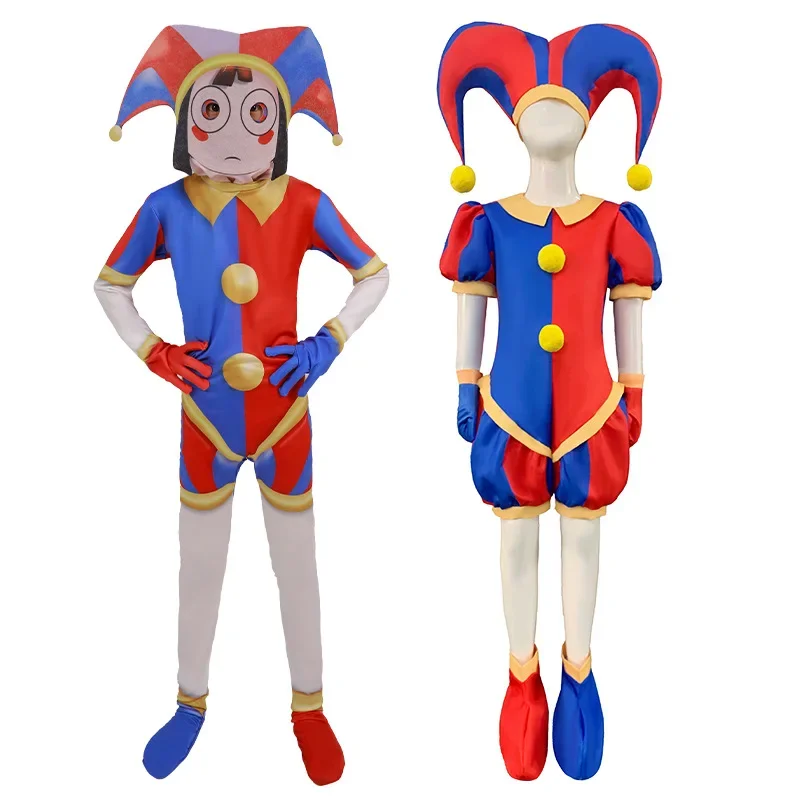 Pomni Cosplay Costume Magical Digital Circus Cosplay Ragatha Jax Caine Zooble Gangle Jumpsuit Theater Halloween Adult Kids Gifts