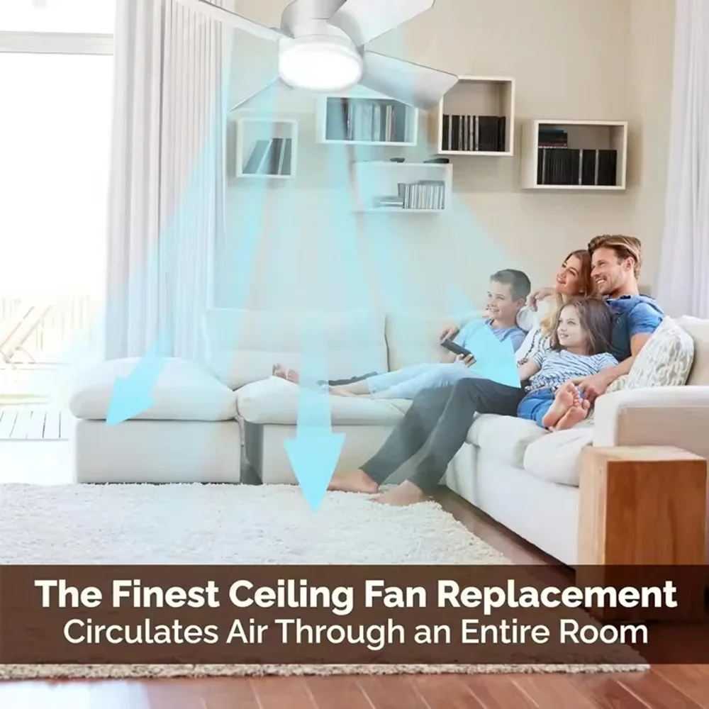 Modern and simple ceiling fan with light smart remote control dimming LED Ceiling fan for living room kitchen bedroom room lamps