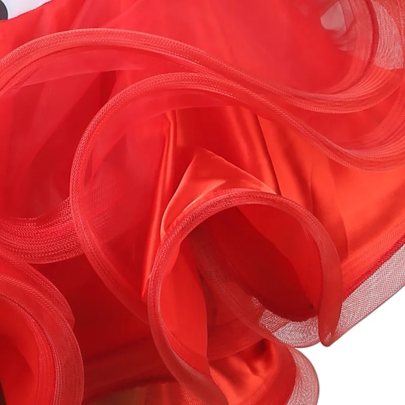 Falda de baile de competición latina para mujer, ropa de baile latino sin mangas estándar, vestido de baile de Rumba Chacha Samba para adultos