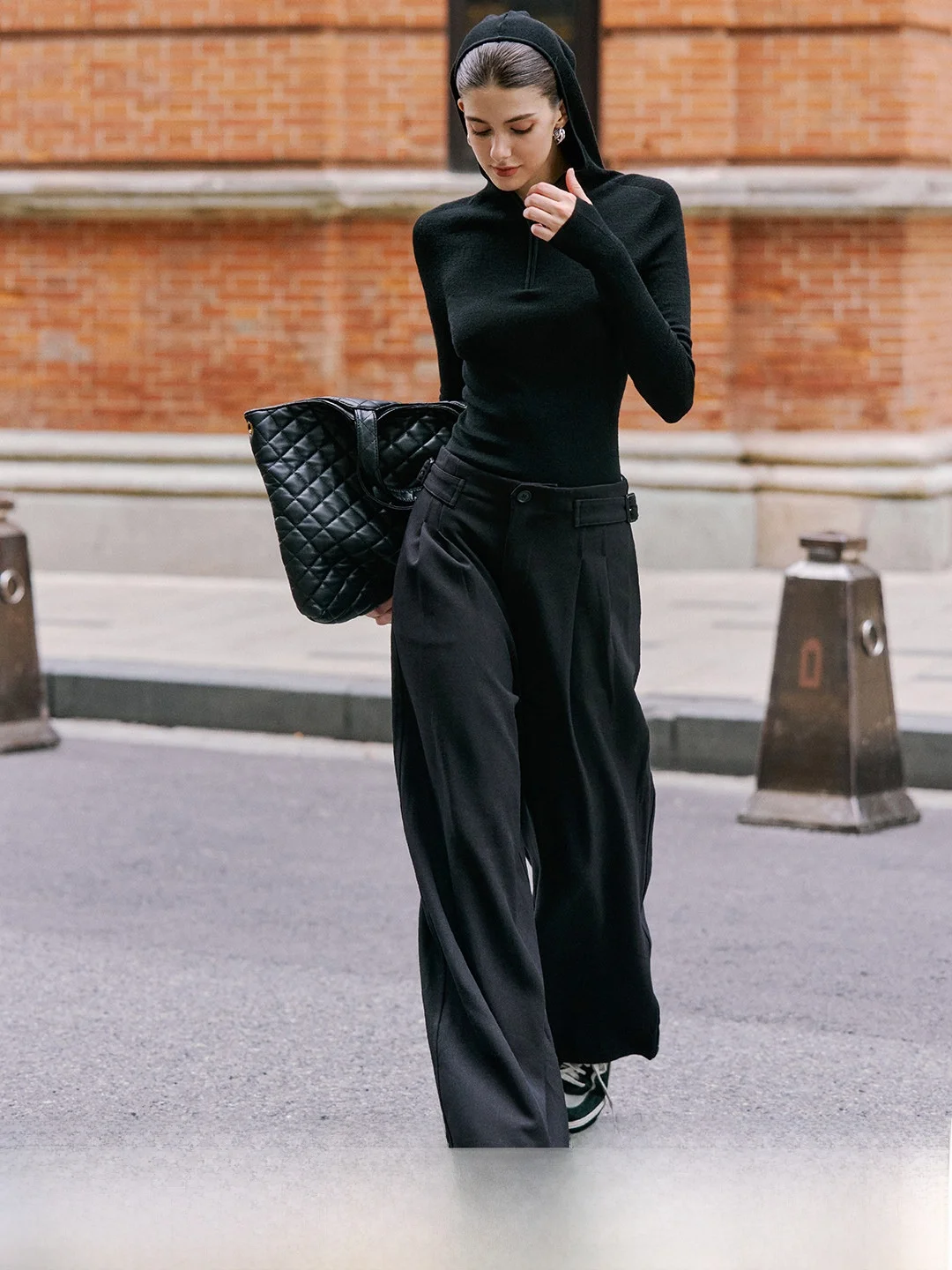 

Luna7xi Casual Pants Old Money Sle High Waist Straight Leg Drapey Comfortable Commute Wide Leg Slimming Straight Pants
