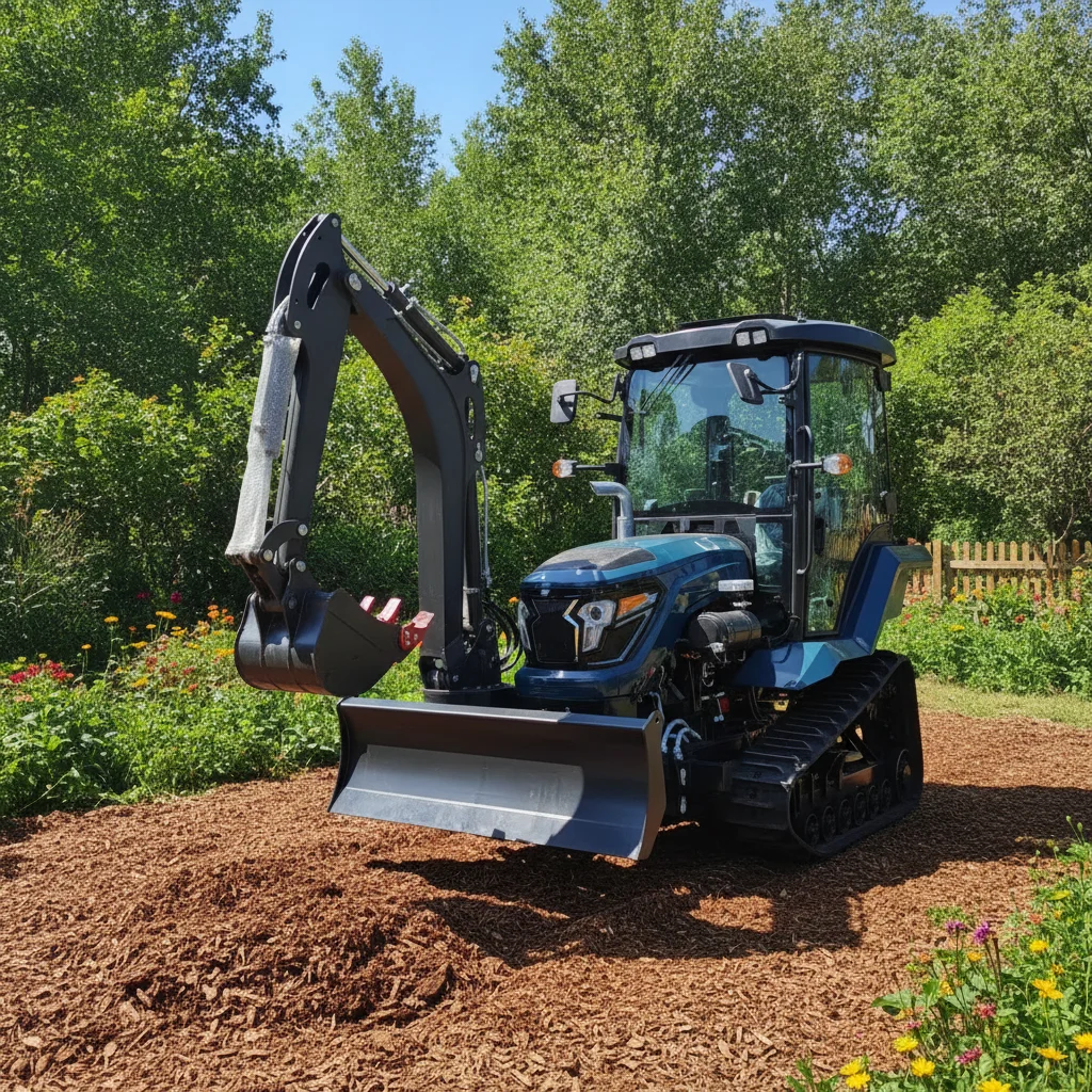 Diesel Power Crawler Tractor 55hp Agricultural Track Tractor For Harvesting Preparation