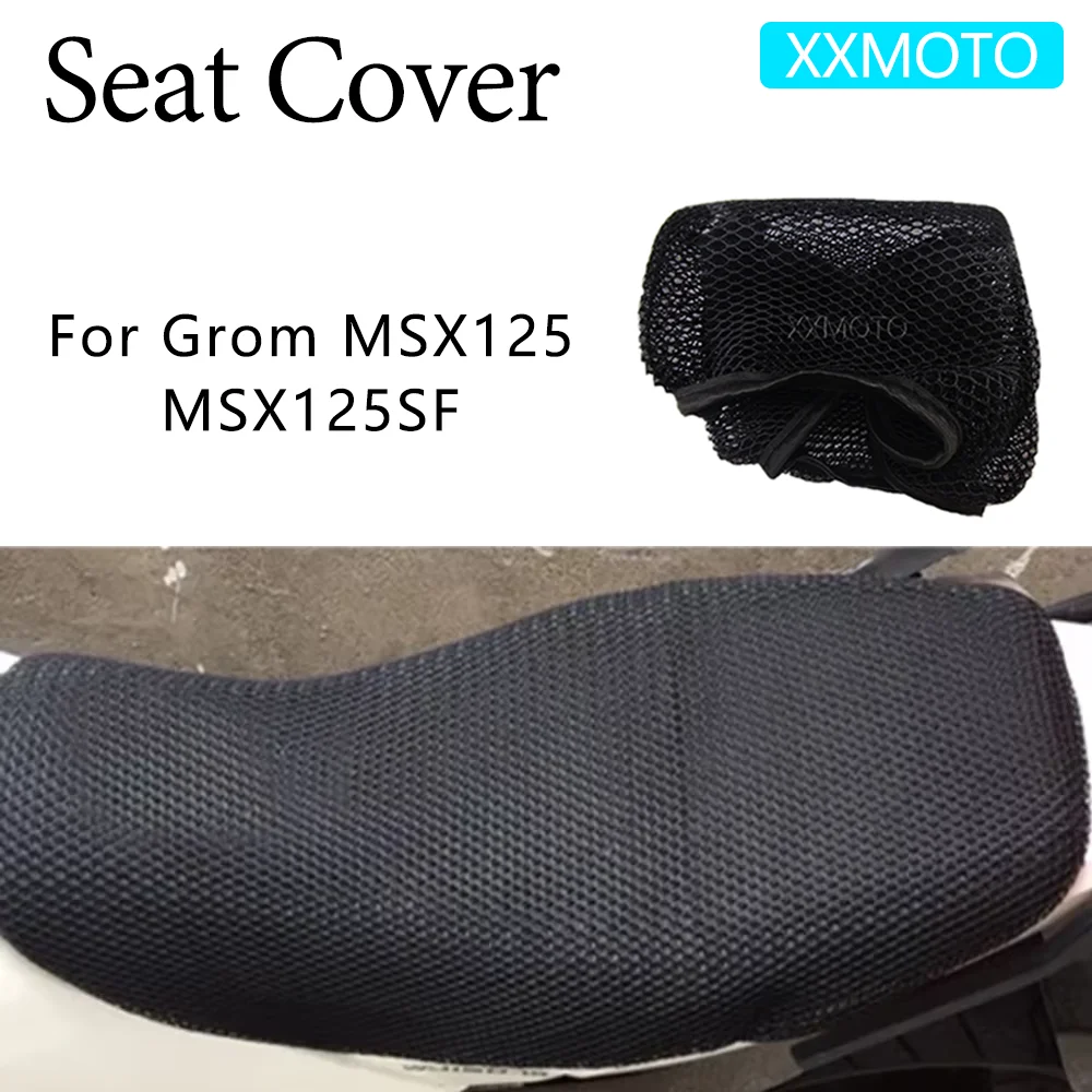 For Honda Grom MSX125 MSX125SF MSX 125 125SF SF Motorcycle Seat Cover Heat Insulation 3D Breathable Non-Slip Protection Cushion