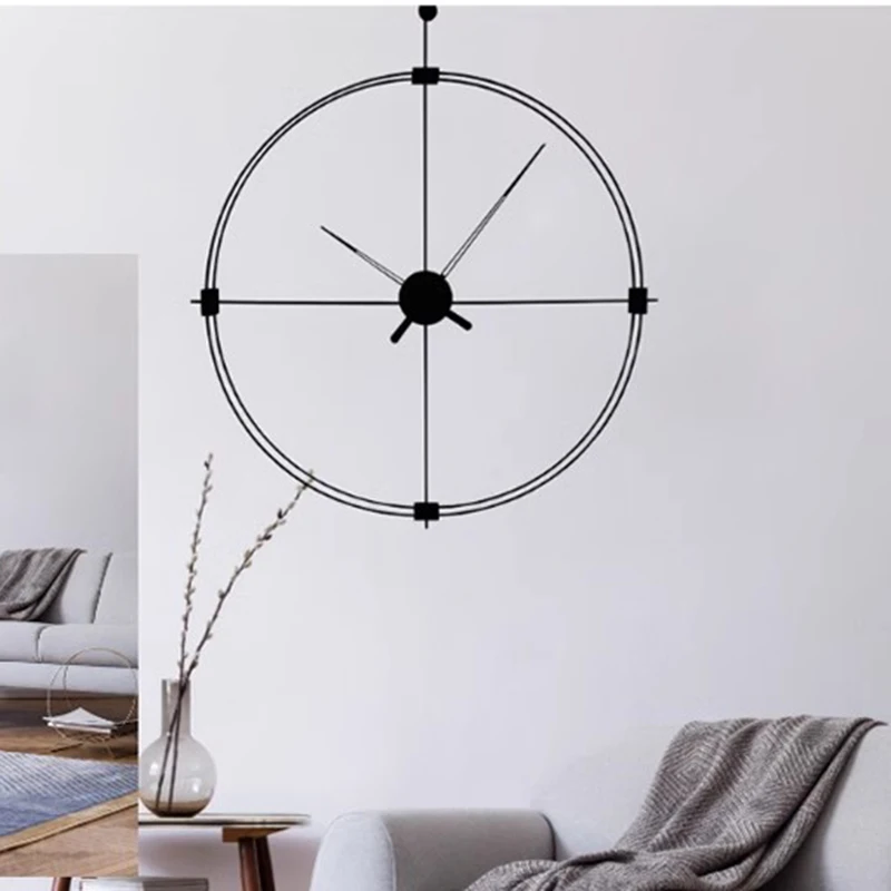 Art Mural Wall Clocks Modern Minimalist Round Fashion Aesthetic Wall Watch Nordic Silent Reloj De Pared Ornaments Home Decor