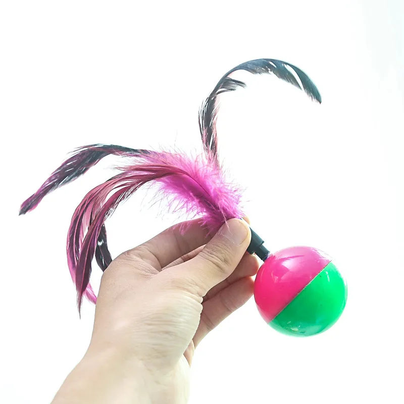 Cat Supplies Feather and Ball Interactive cat tumbler toy simons cat game