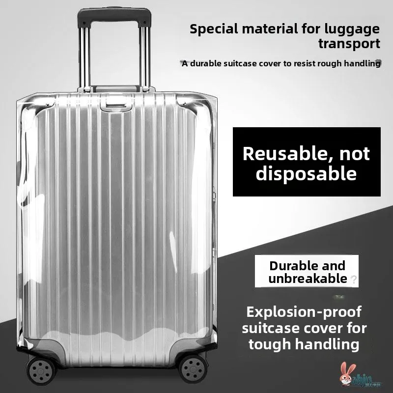 

Утолщенный защитный чехол для дорожных сумок ABENUOR: водонепроницаемый, пылезащитный, прозрачный чехол для багажа.