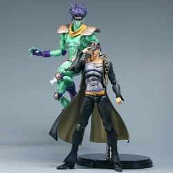 Anime jojo bizarre adventure Super Action Statue Big 25cm Action Figure Kujo Jotaro Dio Brando Star Platinum The World With Box