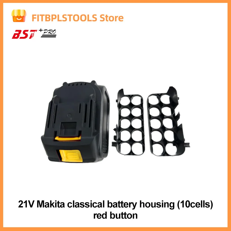 21V DC lithium battery shell lithium-ion battery charging protection board 10 batteries Housing bracket