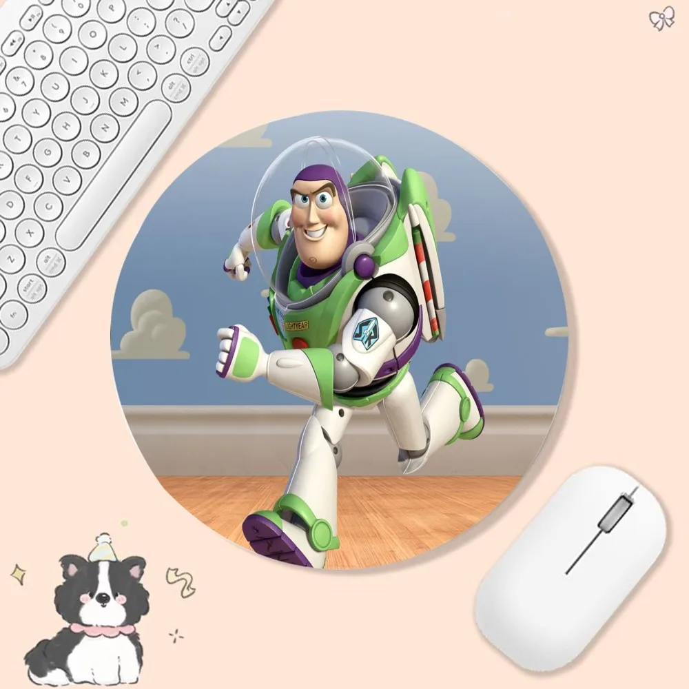 Disney Toy Story Mousepad Small Round Speed Version Game Computer Keyboard Office Table Mat PC Laptop Mouse mat Desktop Mat