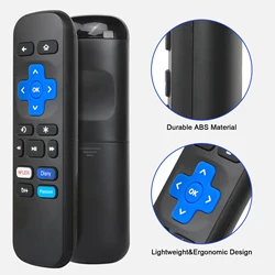 1 Pair Remote Control Use for Roku Set Top Box STB 1/2/3/4 Express Premiere Ultra Controller with Shortcut Button Directly Use