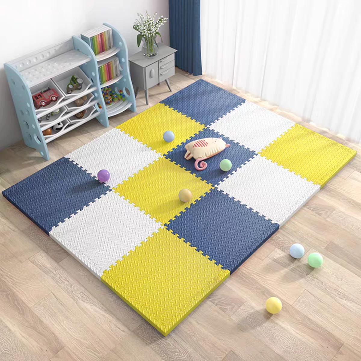 20pcs Baby Play Mat 30 *30cm*1cm Sports Gym Mat Protection Floor Mats Yoga Fitness Splicing Rugs Thicken Shock Room Workout