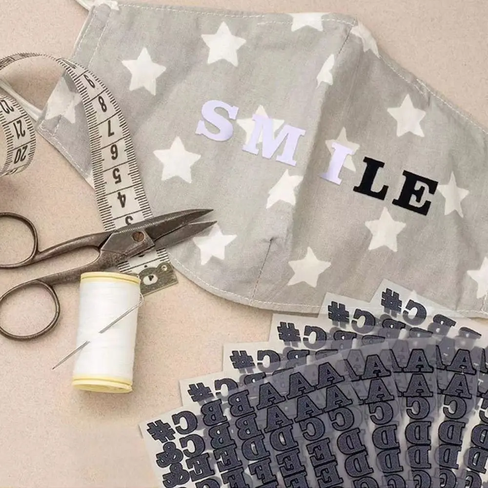 26 Letters Heat Transfers Patches for Clothing Iron on DIY Self Adhesive Appliques Clothing T-Shirt Hat Jeans Jacket Decoration