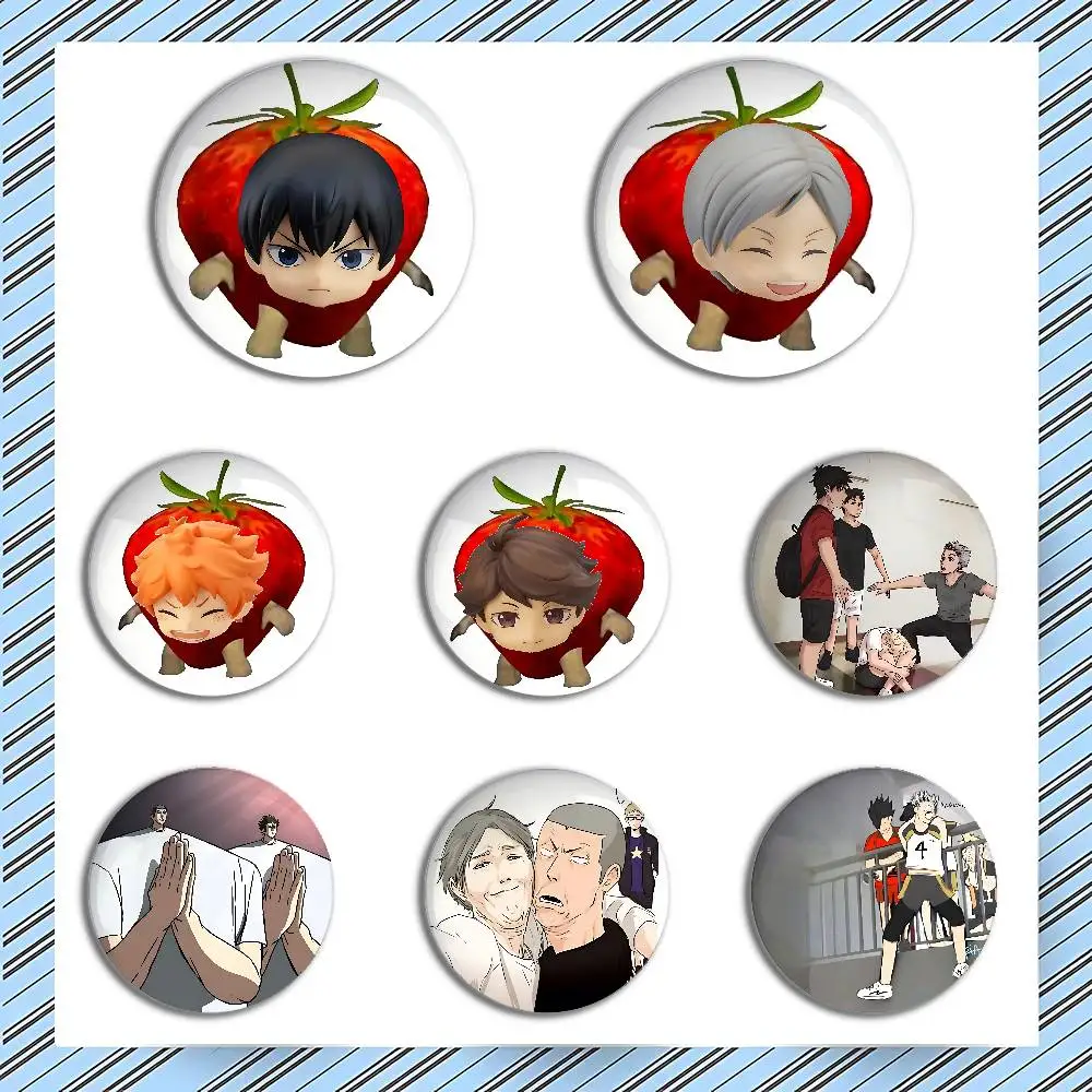 أمين H-Haikyuu شارات صفيح لينة زر دبوس بروش شارة معدنية مخصصة مجوهرات اكسسوارات قبعة حقيبة التلبيب #5