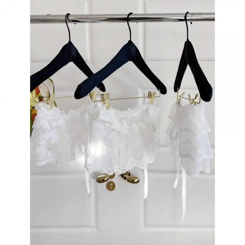 2025 한국 인기 유니크 레이스 레이어드 거즈 스커트 레이스 트림 A라인 숏 천 미니 허리 스커트 하라주쿠 소녀용 화이트 스커트 Y2K