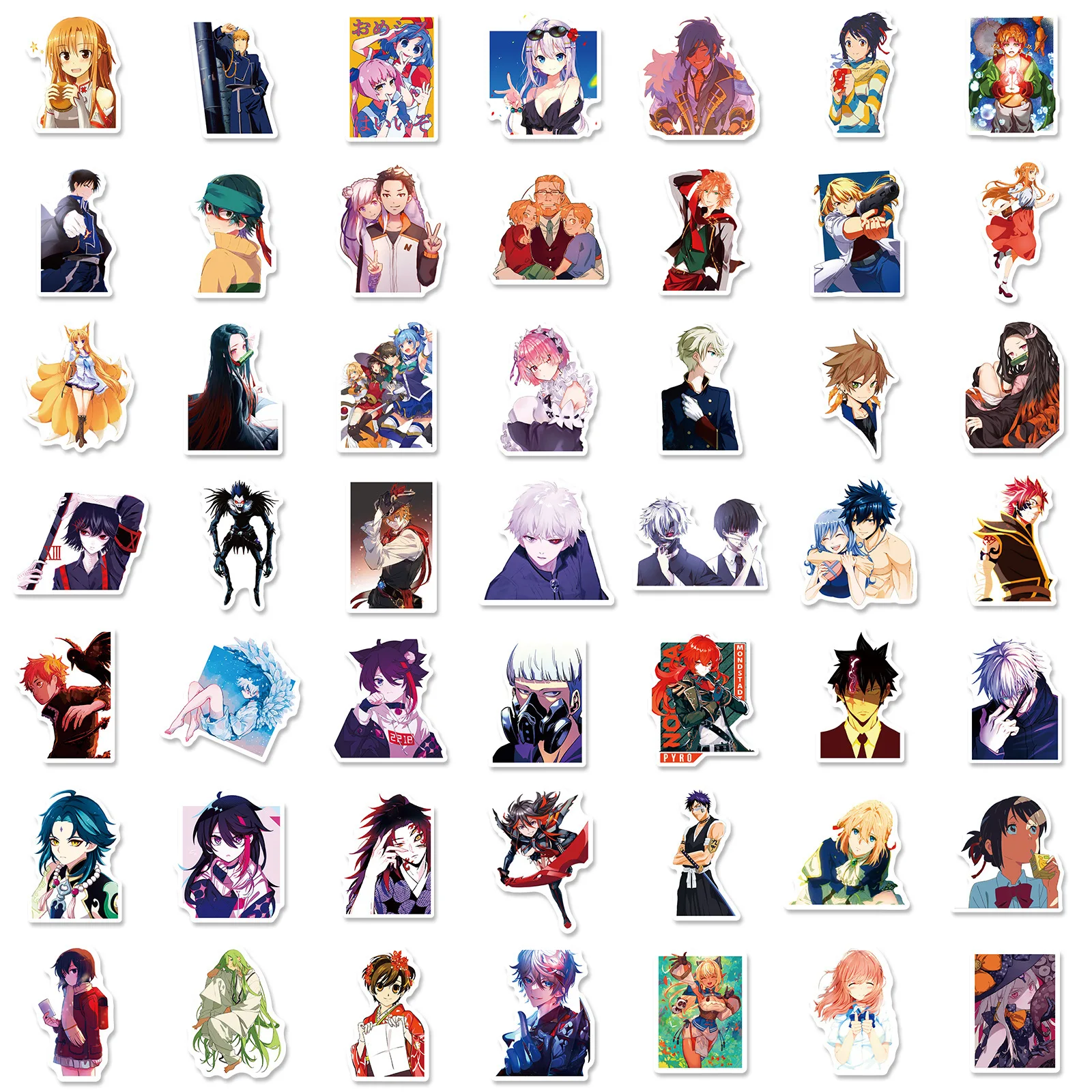 200 قطعة أنيمي ملصق حزمة لخوذات الأمتعة سيارات نابضة بالحياة شارات الفينيل ملصقات الكتابة على الجدران مقاوم للماء #5