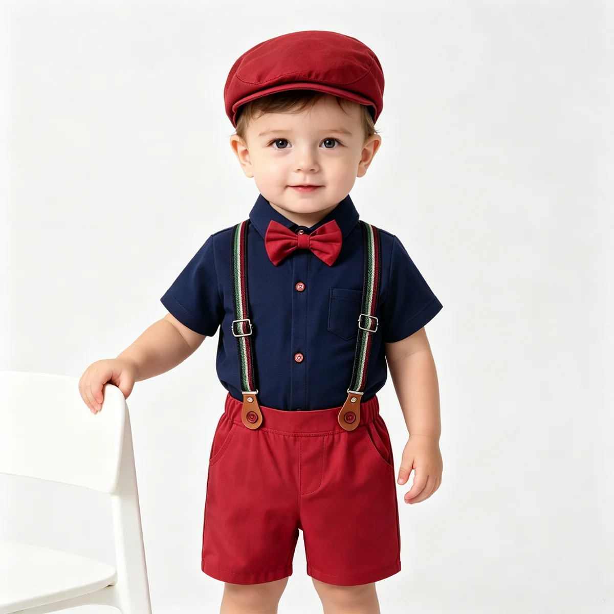 Baby Boy Suit Set Baptism - بدلة رسمية للأطفال الرضع والأولاد مكونة