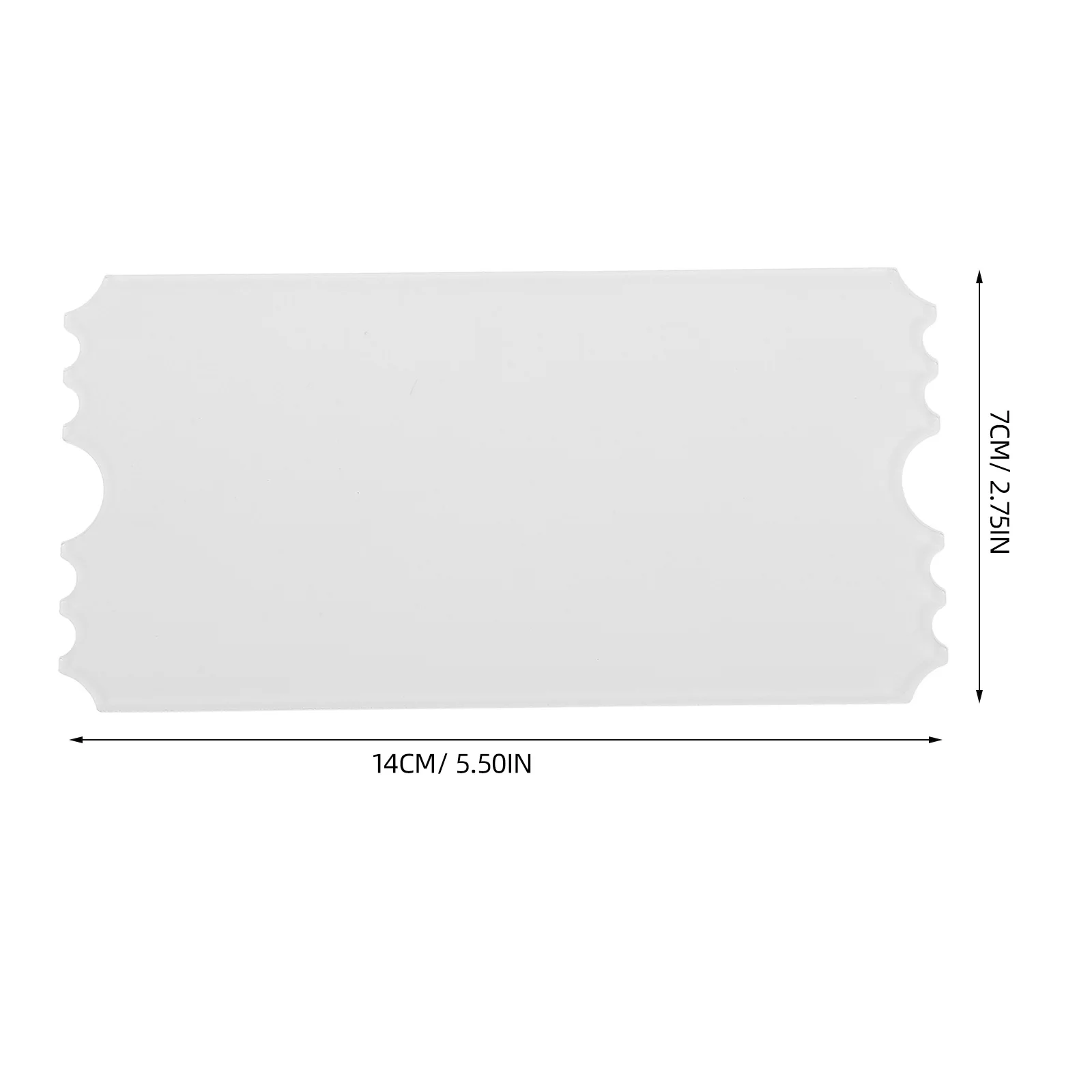 Heat Transfer Blank Tickets Thermal Sublimation Acrylic Sheets For Concert Raffle Wedding Party Event Craft Projects
