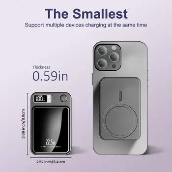 10000mAh powerbanka magnetická bezdrátová nabíječka PD 22,5W rychlé nabíjení pro iPhone 15/14/13/12/Pro Max/Pro/Plus/Mini/AirPods 3/2 10 nejlepší prodej Powerbanka Miniso 10000 mAh - №2
