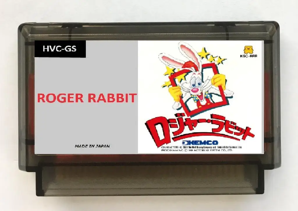 RoggerRabbit Japanese(FDS Emulated) Game Cartridge for FC Console