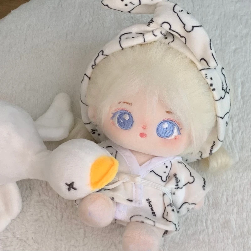 Ropa 3.0 Labubu Roupas Pijamas Roupão Bonito Urso Conjunto de Pijama Boneca Acessórios para Cabeça