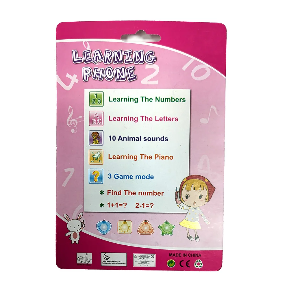 Kinderen Telefoon Baby Muzikaal Vroeg Educatief Speelgoed Engels Leren Mobiel voor Kinderen met Geluid voor Kinderen Telefoon Speelgoed