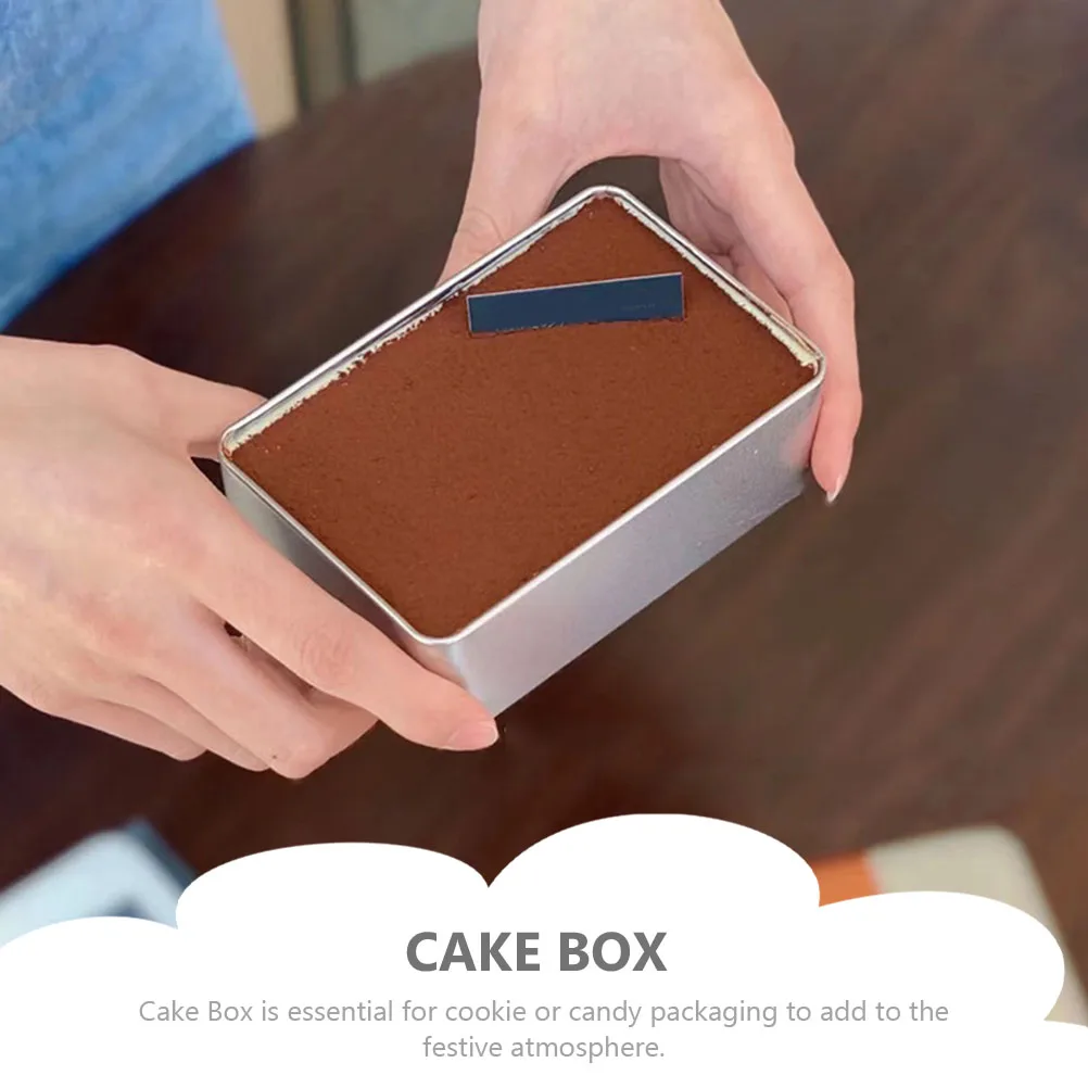 

2pcs Cake Boxes Multi-Function Portable Dessert Cases For Baking Snacks Storage Tiramisu Boxes Fresh Keeping Packaging Household