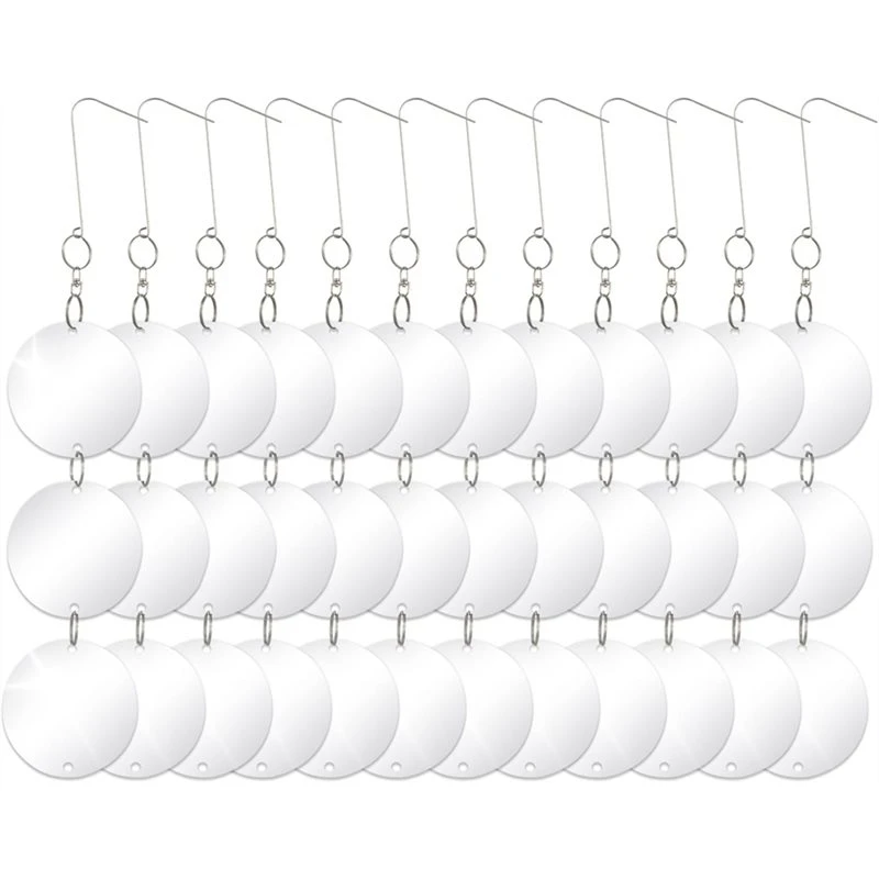 36Pcs Bird Proof Mirror Reflective Disc Bird Repelling Disc