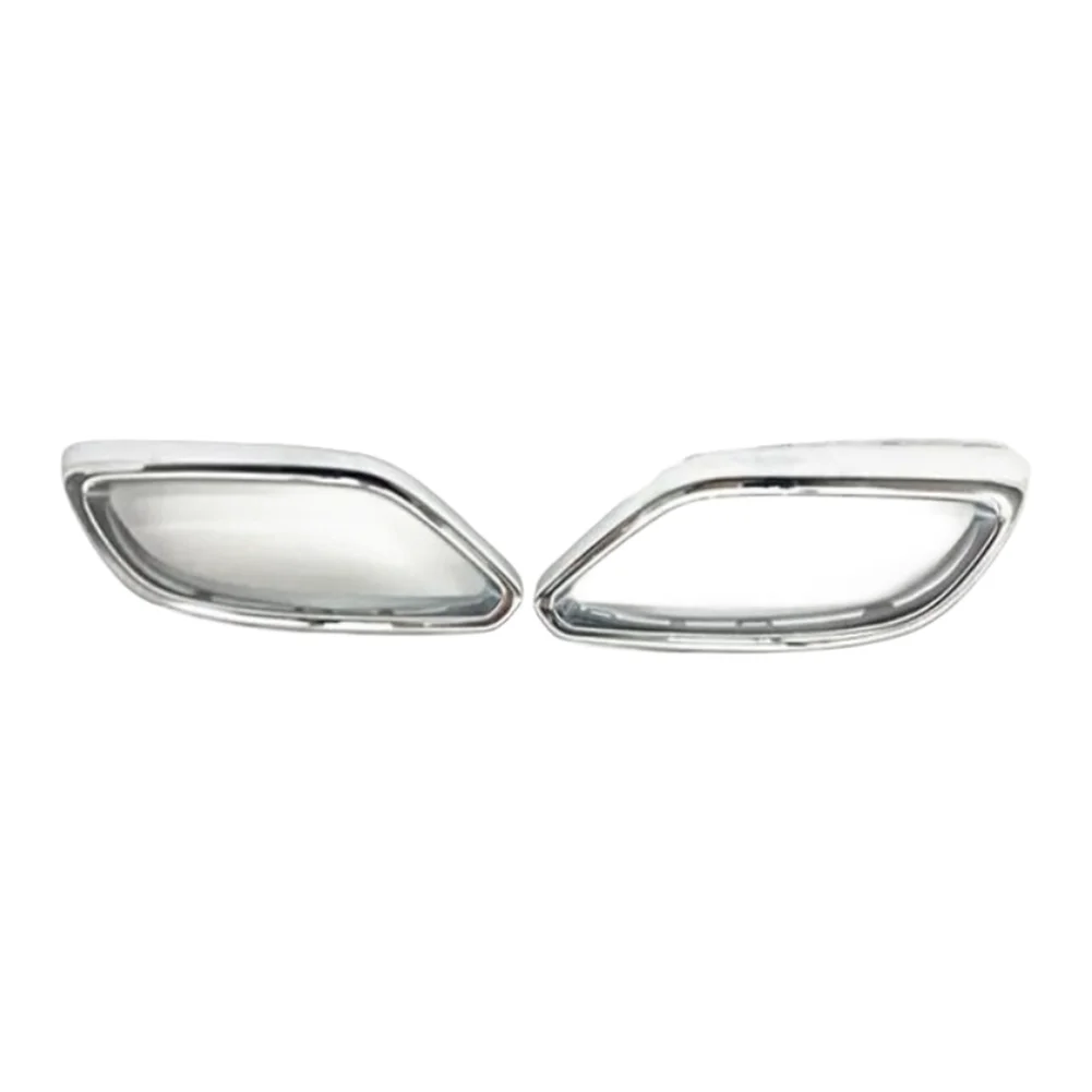 Хромированная накладка на выхлопную трубу для Mercedes-Benz GLC Class X254 W254 2023 2024 2025, декоративная отделка заднего бампера.