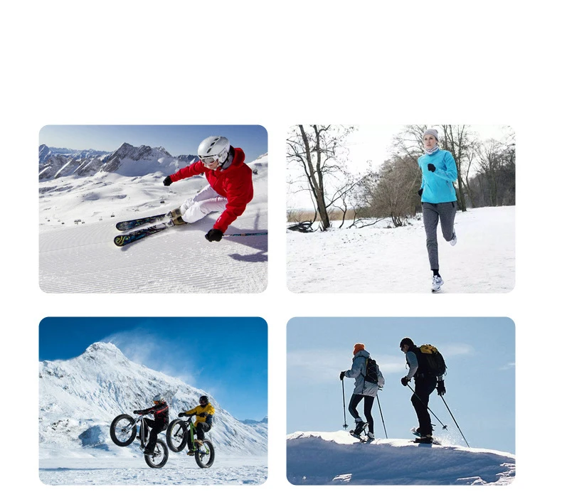 Radfahren Beanie Warme Kappe Winter Im Freien Männer Polar Fleece Ohr Abdeckung Frauen Winddicht Kalt-Proof Elastische Skifahren Run Weiche fahrt Hut – Detail 9