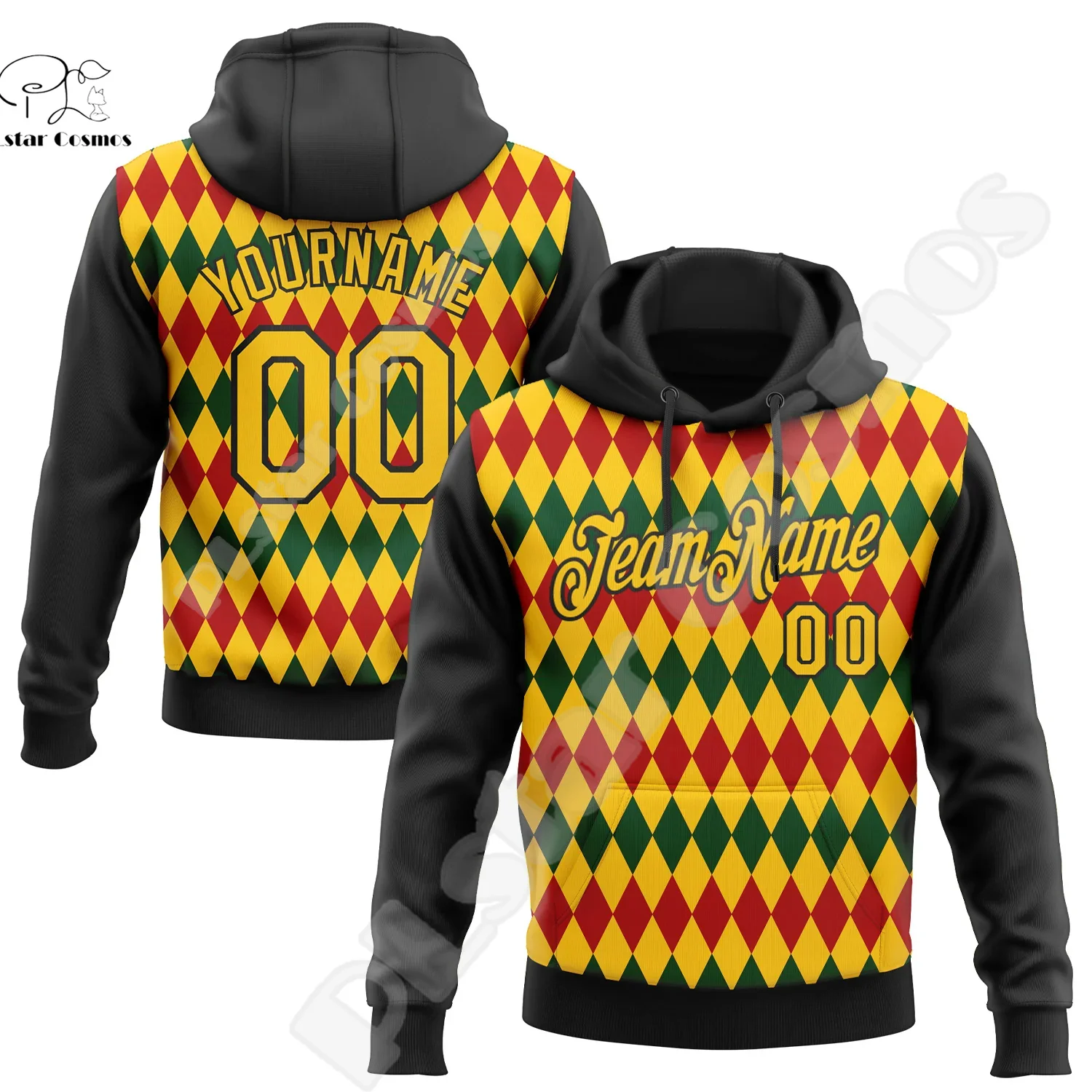 Custom Name Logo Gradient Graffiti Colorful Polyester Tracksuit Pullover 3DPrint Harajuku Casual Retro Vintage Hoodies Jacket A8