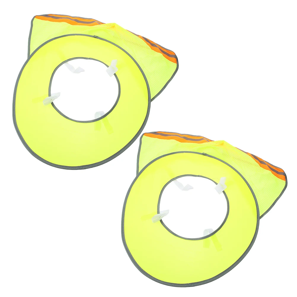 

2pcs Sun Visor Uv Protection Safety Brim Breathable Neck Guard For Construction Outdoor Workers Accessories Summer