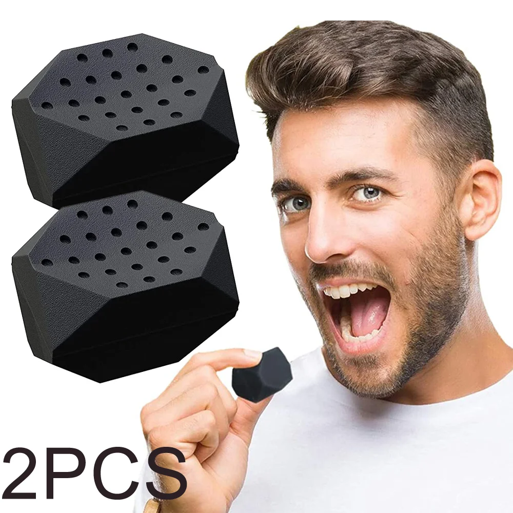 2 قطعة 50/60 رطل الفك التمارين إعادة تعريف الفك المدرب مزدوجة الذقن Jawliner الوجه مضغ لدغة العضلات مكافحة الإجهاد الوجه كرة لياقة بدنية #1
