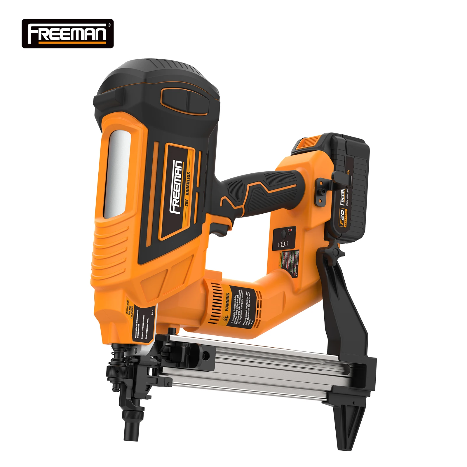 Freeman LD40 20V Brushless Lithium Ion Battery Power Tools Electric Nailer Strong Cordless Concrete Steel Nail Gun