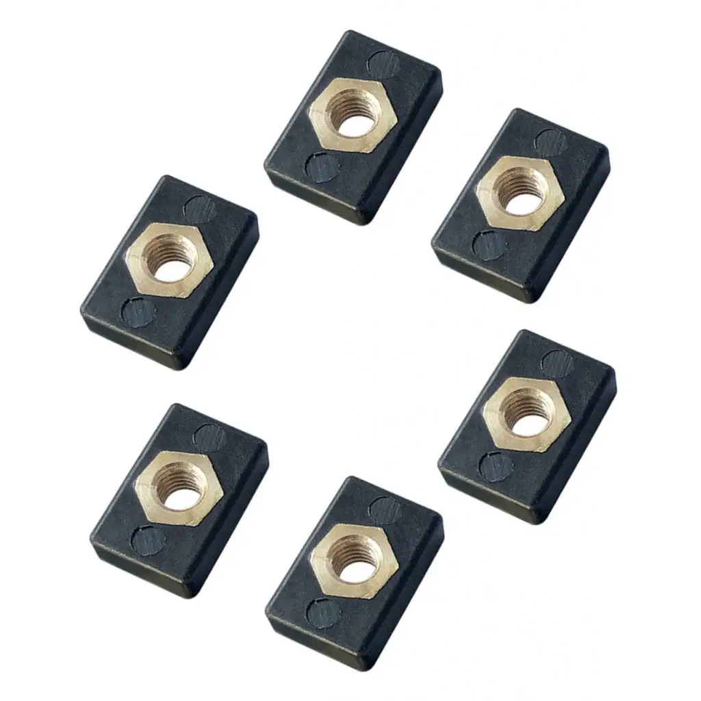 Kayak Marine Fasteners M6 Rail Mount Nut Nylon Copper Kit for Boat Hardware Canoe Fitting DIY - view 5