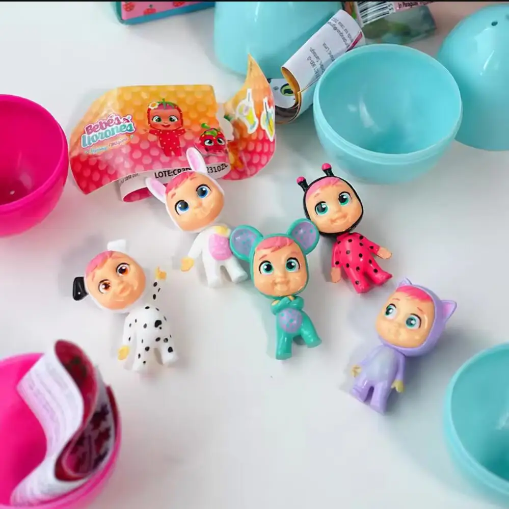 Figuras de la serie Crybaby Crying Again auténticas, caja ciega, muñeco con cara de vinilo, juguete, colgante de Animal Crybaby, bolso de muñeca, decoración, llavero de regalo