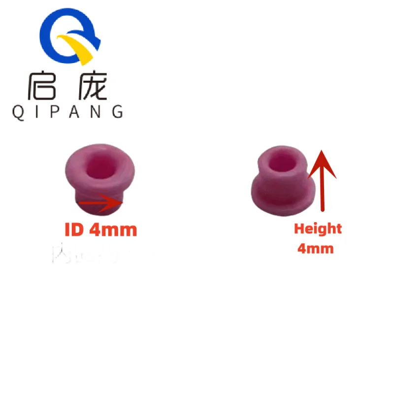 Qipang 50pcs Alumina  Ceramic Eyelet Porcelain Eye Textile Machine Parts  Porcelain Bead Guide Wire Porcelain Eye